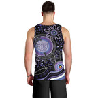 Australia NAIDOC Week Men Tank Top Happy 50th Anniversary Purple Version