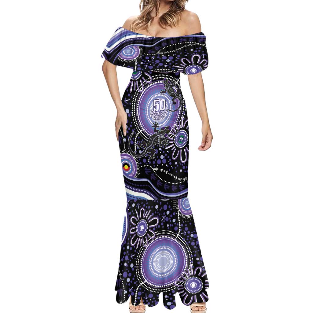 Australia NAIDOC Week Mermaid Dress Happy 50th Anniversary Purple Version