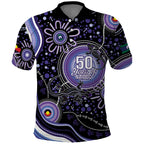 Australia NAIDOC Week Polo Shirt Happy 50th Anniversary Purple Version