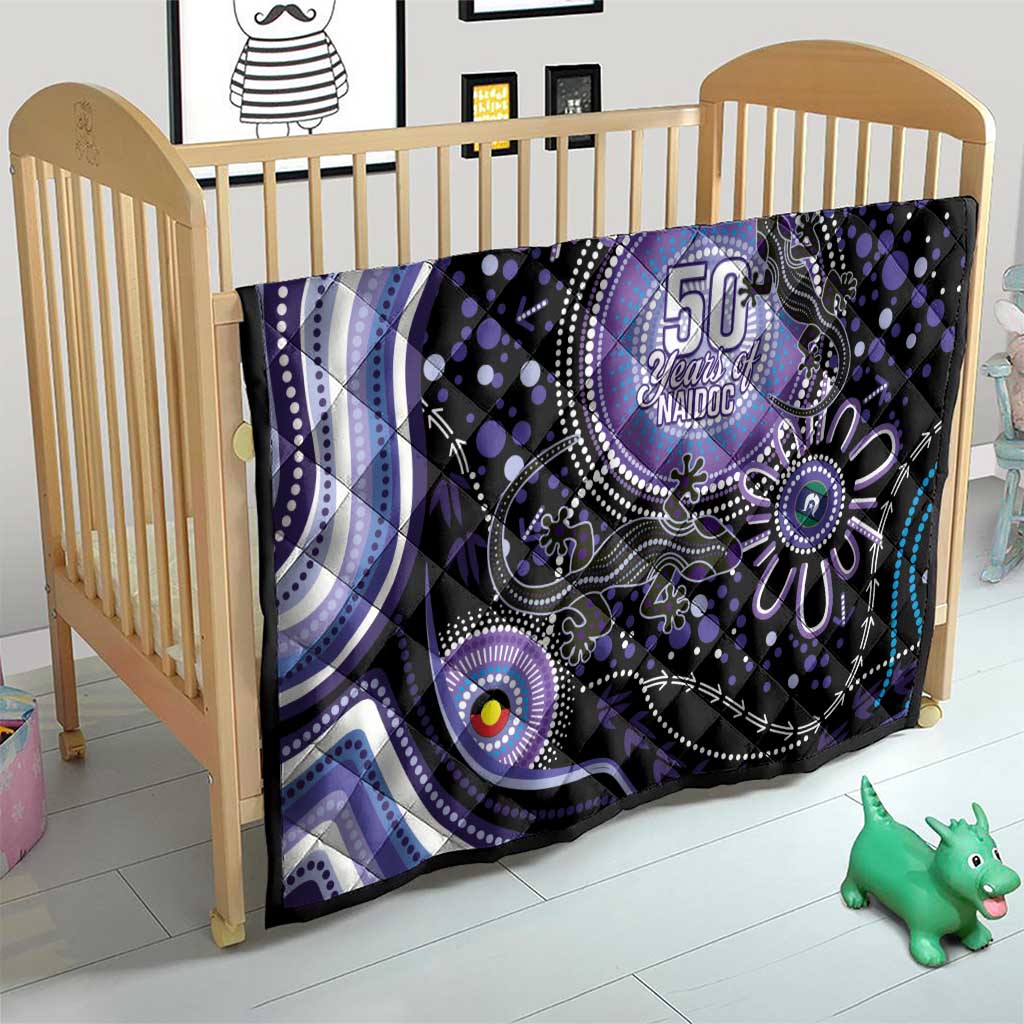 Australia NAIDOC Week Quilt Happy 50th Anniversary Purple Version