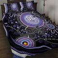 Australia NAIDOC Week Quilt Bed Set Happy 50th Anniversary Purple Version