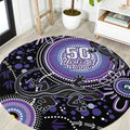 Australia NAIDOC Week Round Carpet Happy 50th Anniversary Purple Version