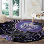 Australia NAIDOC Week Round Carpet Happy 50th Anniversary Purple Version
