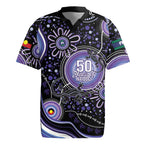 Australia NAIDOC Week Rugby Jersey Happy 50th Anniversary Purple Version