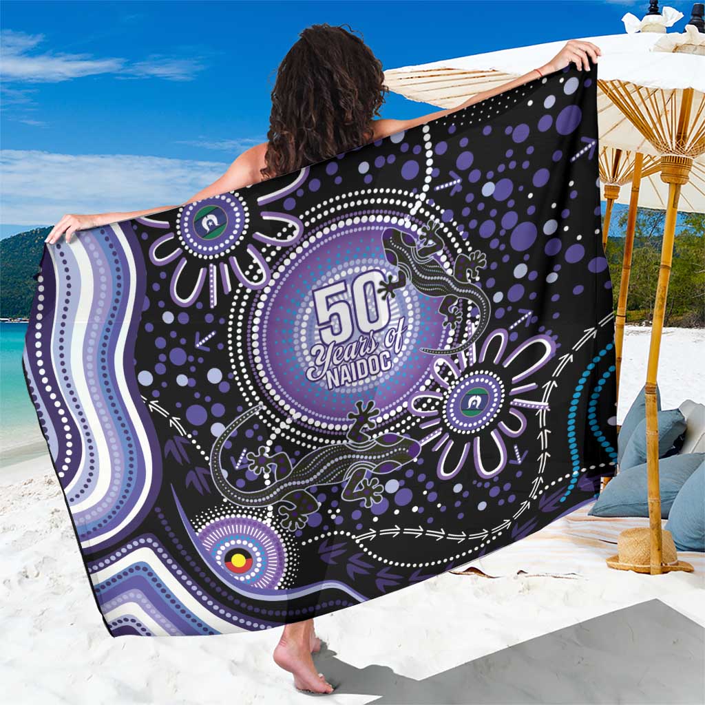 Australia NAIDOC Week Sarong Happy 50th Anniversary Purple Version