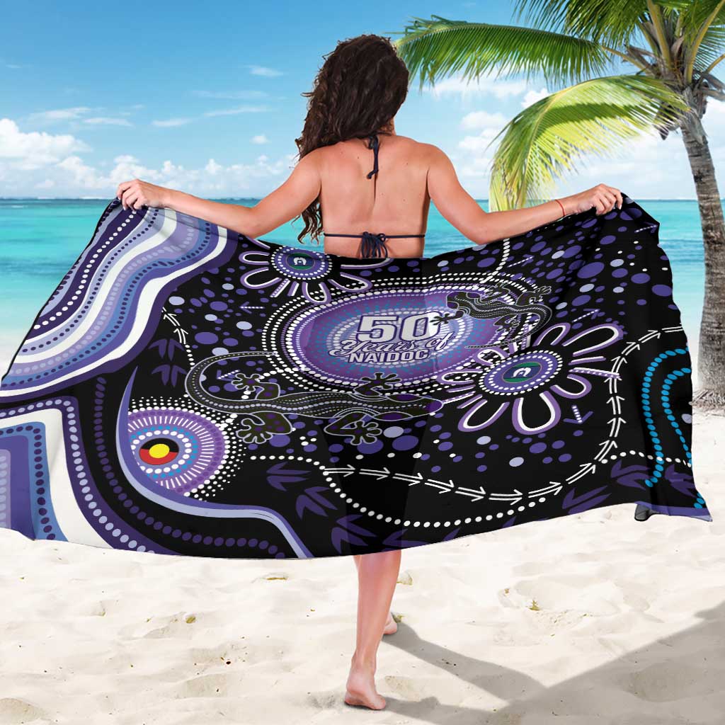 Australia NAIDOC Week Sarong Happy 50th Anniversary Purple Version