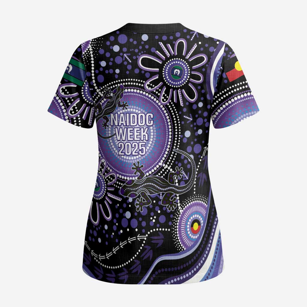 Australia NAIDOC Week Scrub Top Happy 50th Anniversary Purple Version - Aussie Hoodie