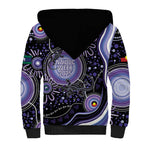 Australia NAIDOC Week Sherpa Hoodie Happy 50th Anniversary Purple Version