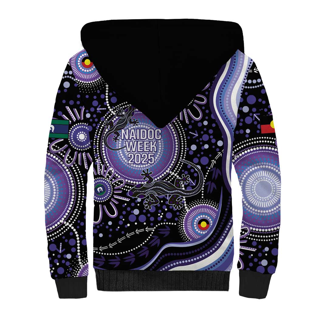 Australia NAIDOC Week Sherpa Hoodie Happy 50th Anniversary Purple Version
