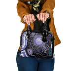 Australia NAIDOC Week Shoulder Handbag Happy 50th Anniversary Purple Version