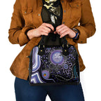 Australia NAIDOC Week Shoulder Handbag Happy 50th Anniversary Purple Version