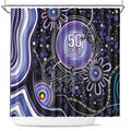 Australia NAIDOC Week Shower Curtain Happy 50th Anniversary Purple Version