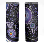 Australia NAIDOC Week Skinny Tumbler Happy 50th Anniversary Purple Version