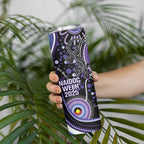 Australia NAIDOC Week Skinny Tumbler Happy 50th Anniversary Purple Version