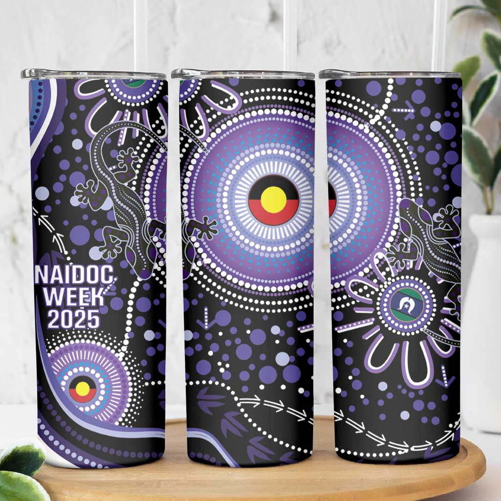 Australia NAIDOC Week Skinny Tumbler Happy 50th Anniversary Purple Version