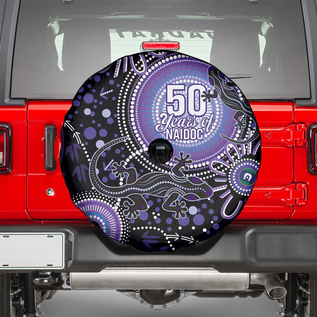 Australia NAIDOC Week Spare Tire Cover Happy 50th Anniversary Purple Version