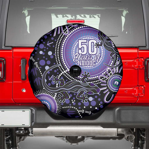 Australia NAIDOC Week Spare Tire Cover Happy 50th Anniversary Purple Version