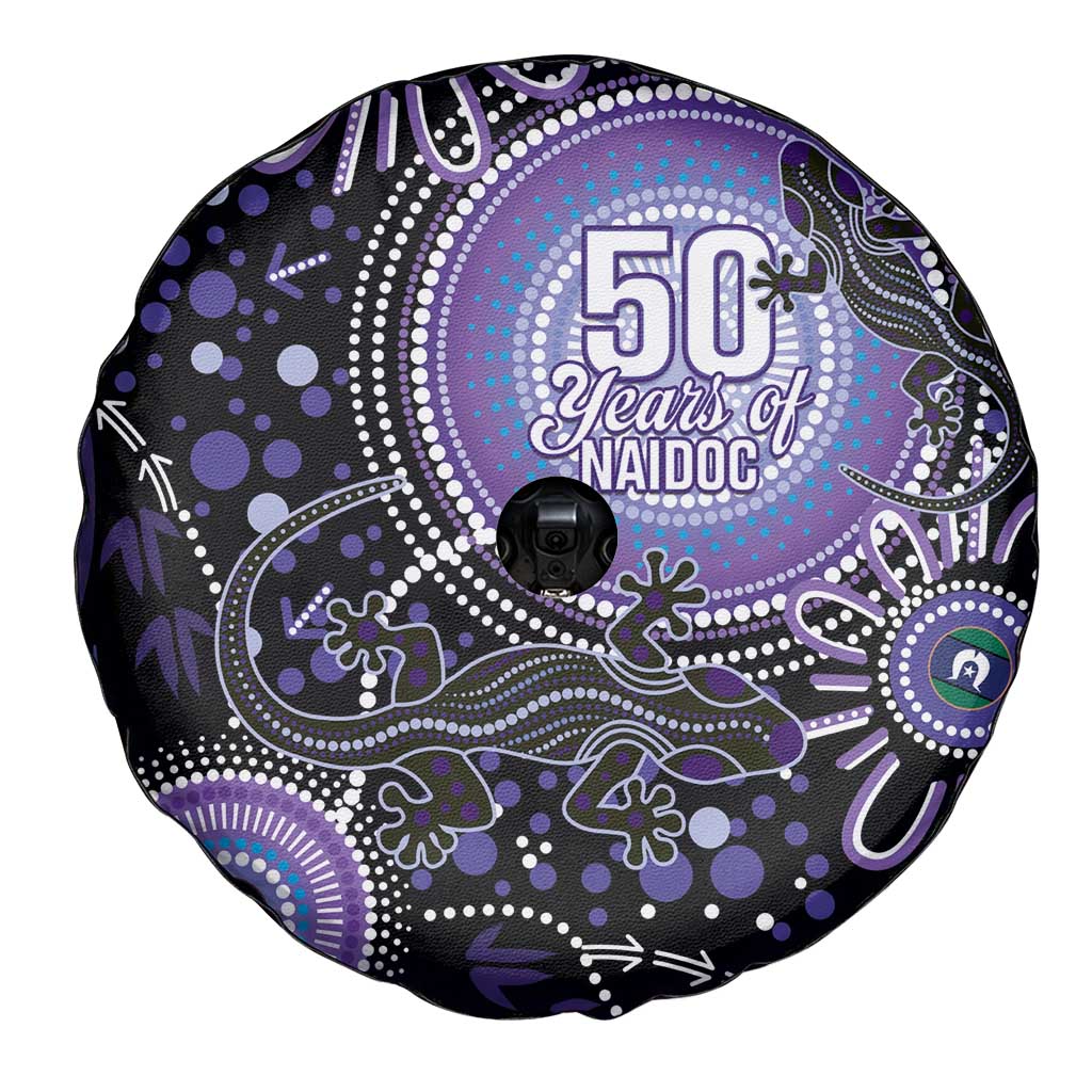 Australia NAIDOC Week Spare Tire Cover Happy 50th Anniversary Purple Version