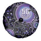 Australia NAIDOC Week Spare Tire Cover Happy 50th Anniversary Purple Version
