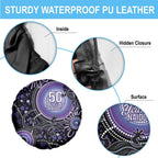 Australia NAIDOC Week Spare Tire Cover Happy 50th Anniversary Purple Version