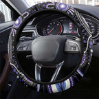Australia NAIDOC Week Steering Wheel Cover Happy 50th Anniversary Purple Version