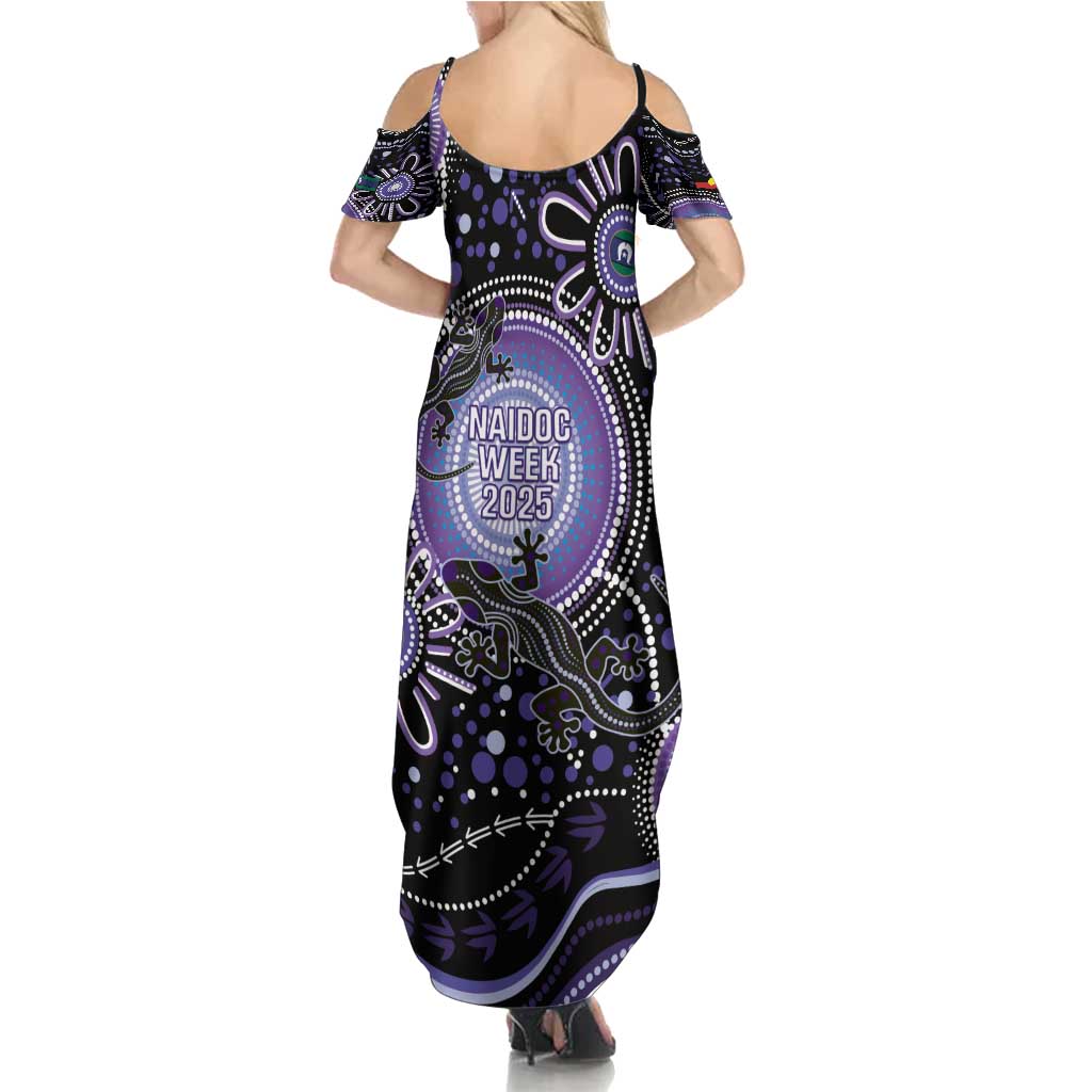 Australia NAIDOC Week Summer Maxi Dress Happy 50th Anniversary Purple Version
