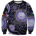 Australia NAIDOC Week Sweatshirt Happy 50th Anniversary Purple Version