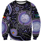 Australia NAIDOC Week Sweatshirt Happy 50th Anniversary Purple Version