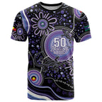 Australia NAIDOC Week T Shirt Happy 50th Anniversary Purple Version