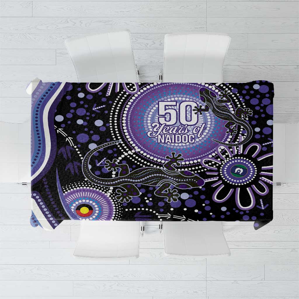 Australia NAIDOC Week Tablecloth Happy 50th Anniversary Purple Version