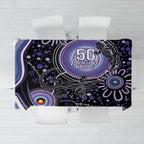 Australia NAIDOC Week Tablecloth Happy 50th Anniversary Purple Version