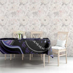 Australia NAIDOC Week Tablecloth Happy 50th Anniversary Purple Version
