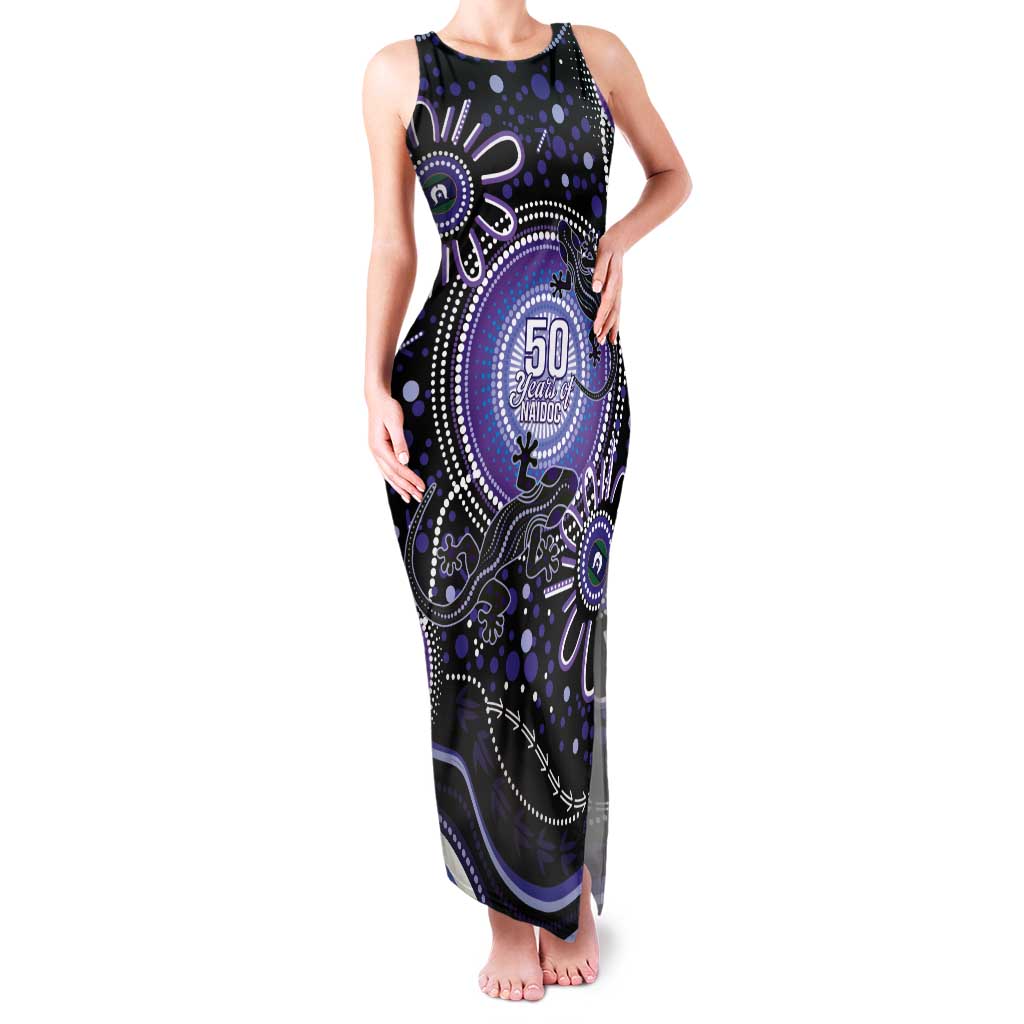 Australia NAIDOC Week Tank Maxi Dress Happy 50th Anniversary Purple Version