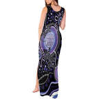 Australia NAIDOC Week Tank Maxi Dress Happy 50th Anniversary Purple Version