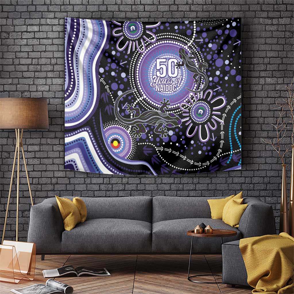 Australia NAIDOC Week Tapestry Happy 50th Anniversary Purple Version