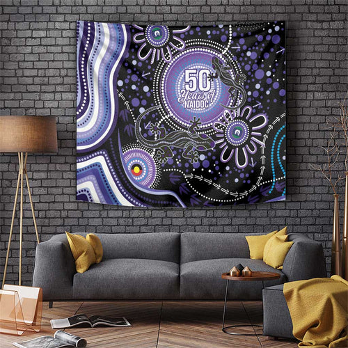 Australia NAIDOC Week Tapestry Happy 50th Anniversary Purple Version