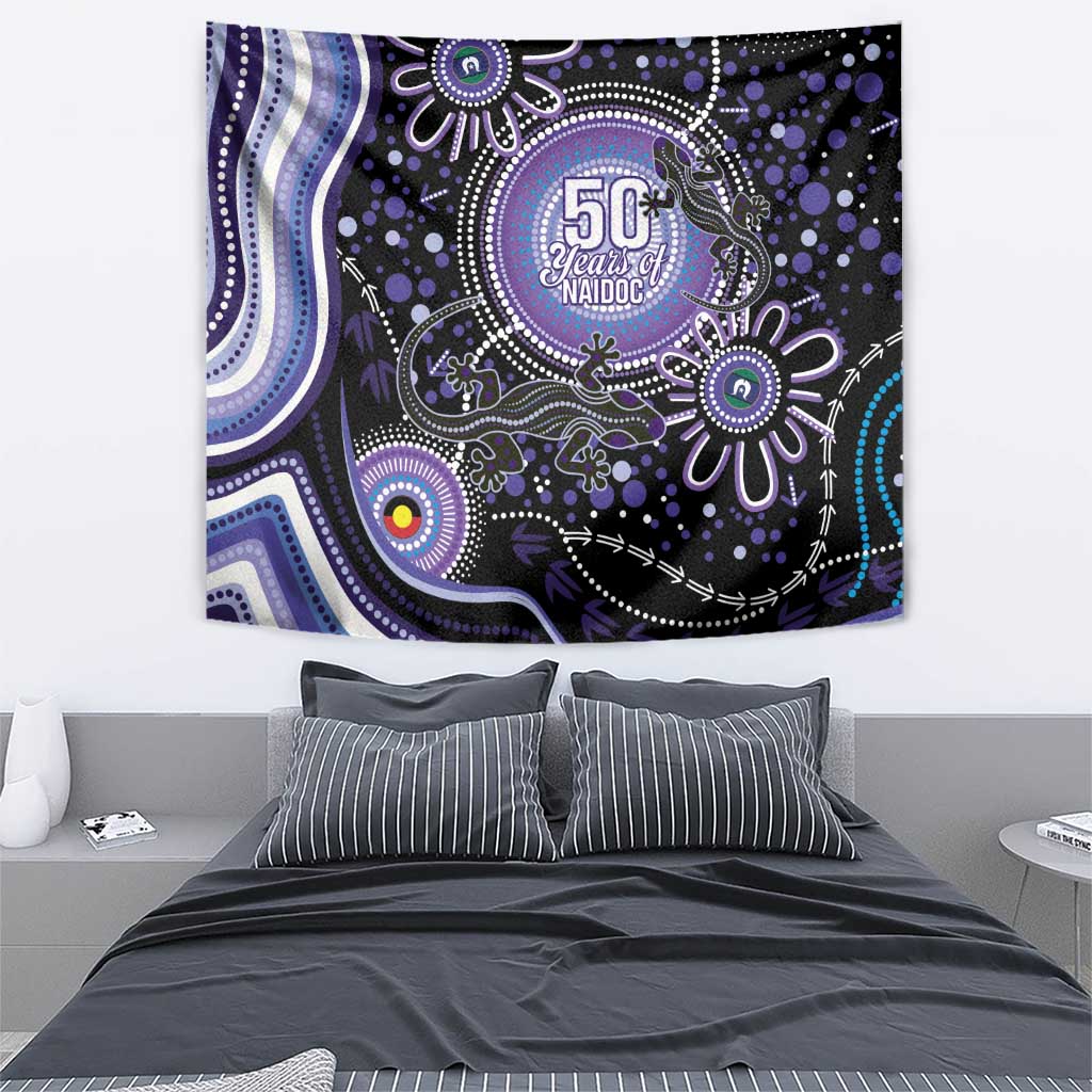 Australia NAIDOC Week Tapestry Happy 50th Anniversary Purple Version