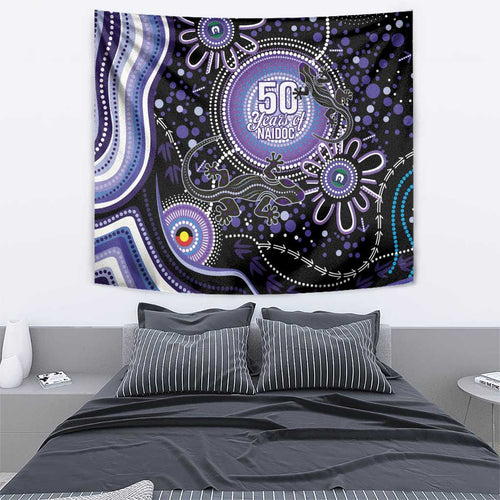 Australia NAIDOC Week Tapestry Happy 50th Anniversary Purple Version