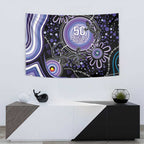 Australia NAIDOC Week Tapestry Happy 50th Anniversary Purple Version