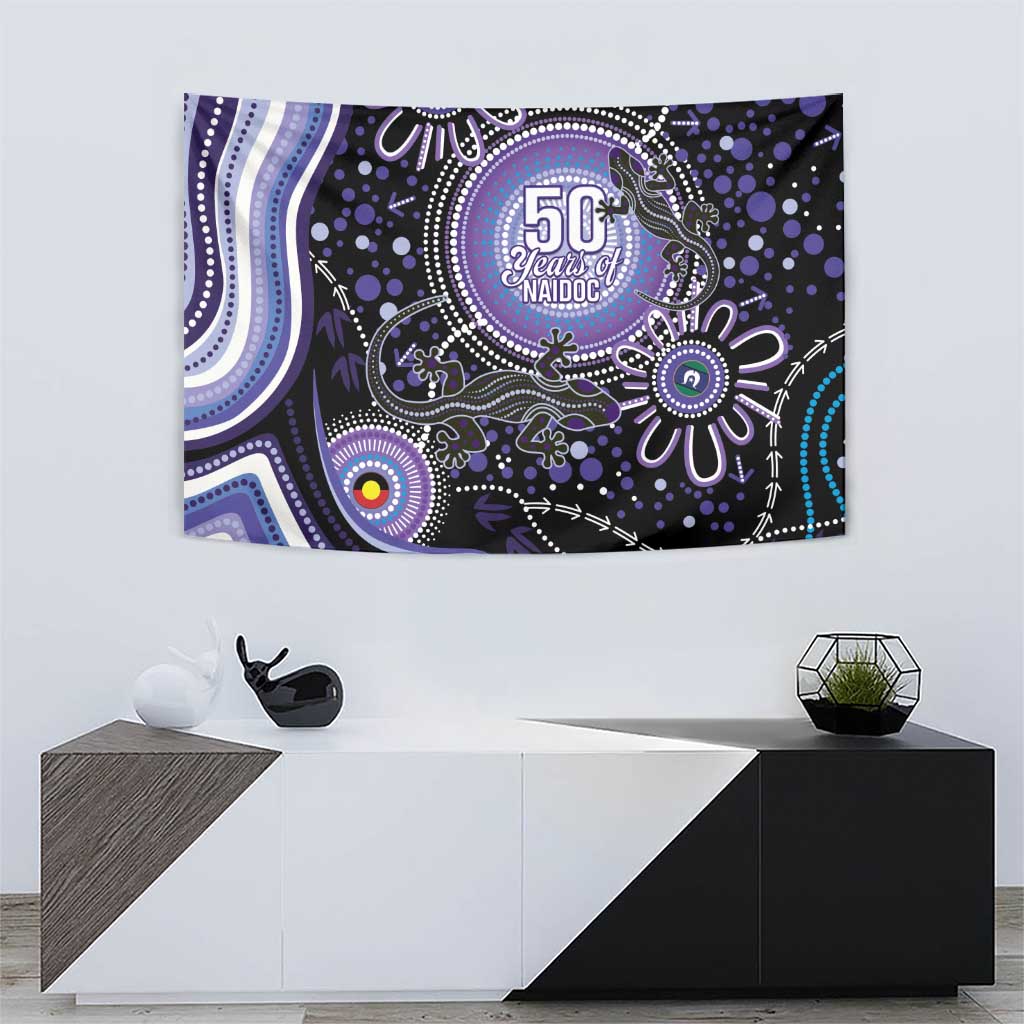 Australia NAIDOC Week Tapestry Happy 50th Anniversary Purple Version
