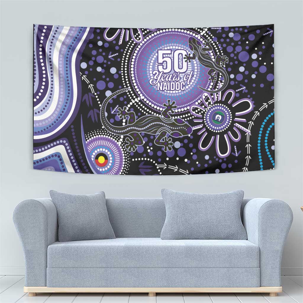 Australia NAIDOC Week Tapestry Happy 50th Anniversary Purple Version