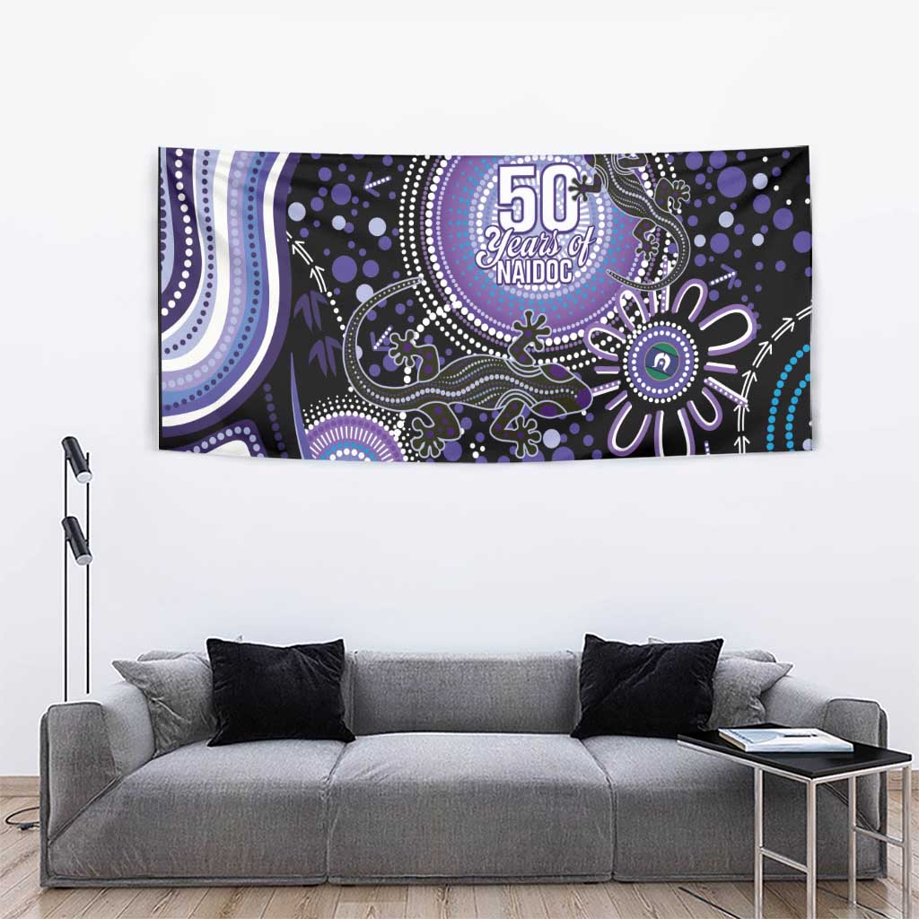 Australia NAIDOC Week Tapestry Happy 50th Anniversary Purple Version