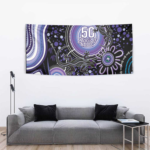 Australia NAIDOC Week Tapestry Happy 50th Anniversary Purple Version