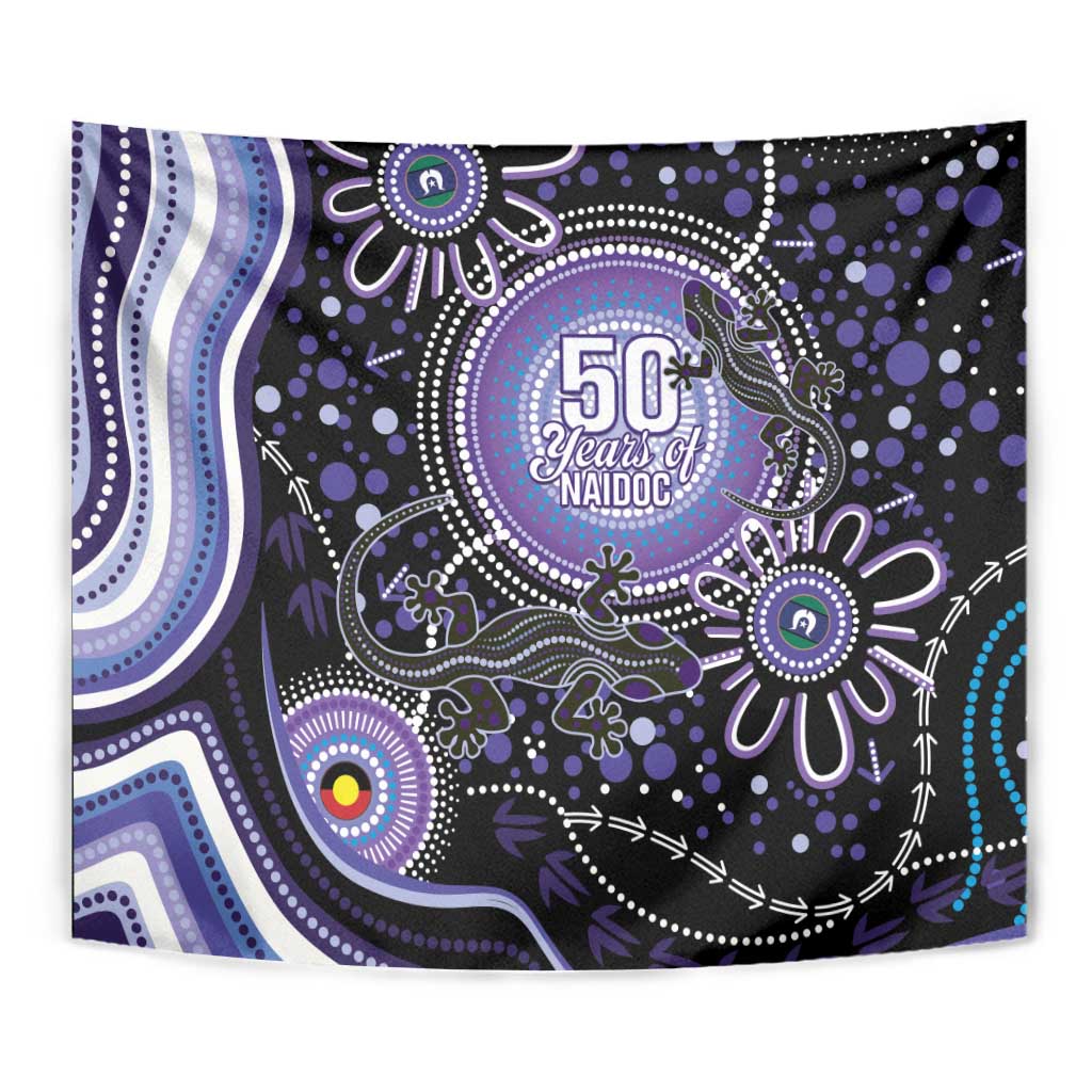 Australia NAIDOC Week Tapestry Happy 50th Anniversary Purple Version
