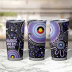 Australia NAIDOC Week Tumbler Cup Happy 50th Anniversary Purple Version