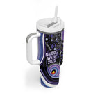 Australia NAIDOC Week Tumbler With Handle Happy 50th Anniversary Purple Version