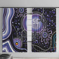 Australia NAIDOC Week Window Curtain Happy 50th Anniversary Purple Version