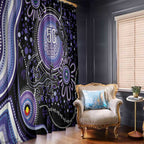 Australia NAIDOC Week Window Curtain Happy 50th Anniversary Purple Version