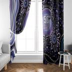 Australia NAIDOC Week Window Curtain Happy 50th Anniversary Purple Version
