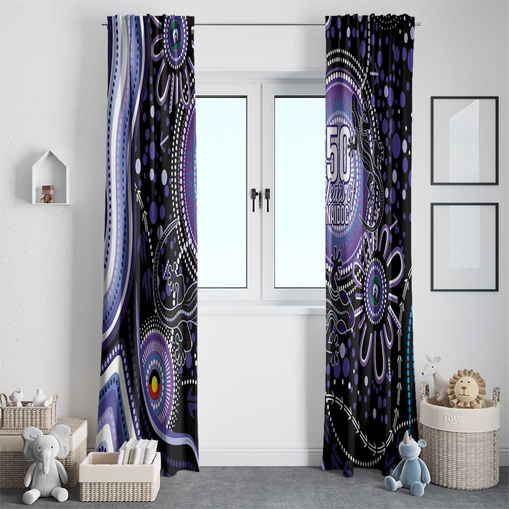 Australia NAIDOC Week Window Curtain Happy 50th Anniversary Purple Version